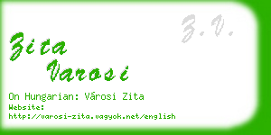 zita varosi business card